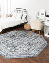 Cambridge Classics Collection Area Rug - Kendall (Blue) Octagon Blue  lifestyle 20