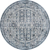 Cambridge Classics Collection Area Rug - Kendall (Blue) Round Blue  lifestyle 11