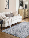 Cambridge Classics Collection Area Rug - Kendall (Blue) Rectangle Blue  lifestyle 3