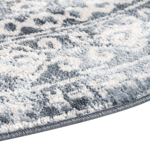 Cambridge Classics Collection Area Rug - Kendall (Blue) Oval Blue  lifestyle 27