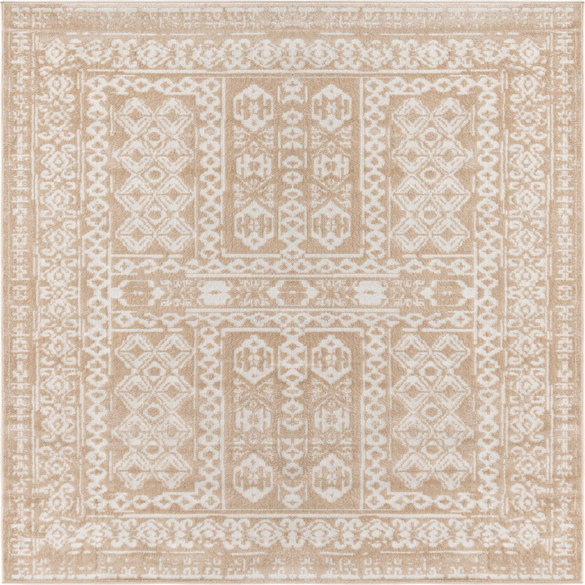 Cambridge Classics Collection Area Rug - Kendall (Beige) Square Beige  lifestyle 15