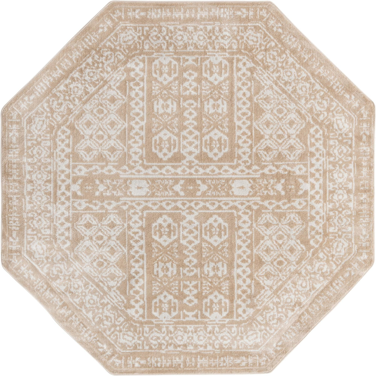 Cambridge Classics Collection Area Rug - Kendall (Beige) Octagon Beige  lifestyle 16