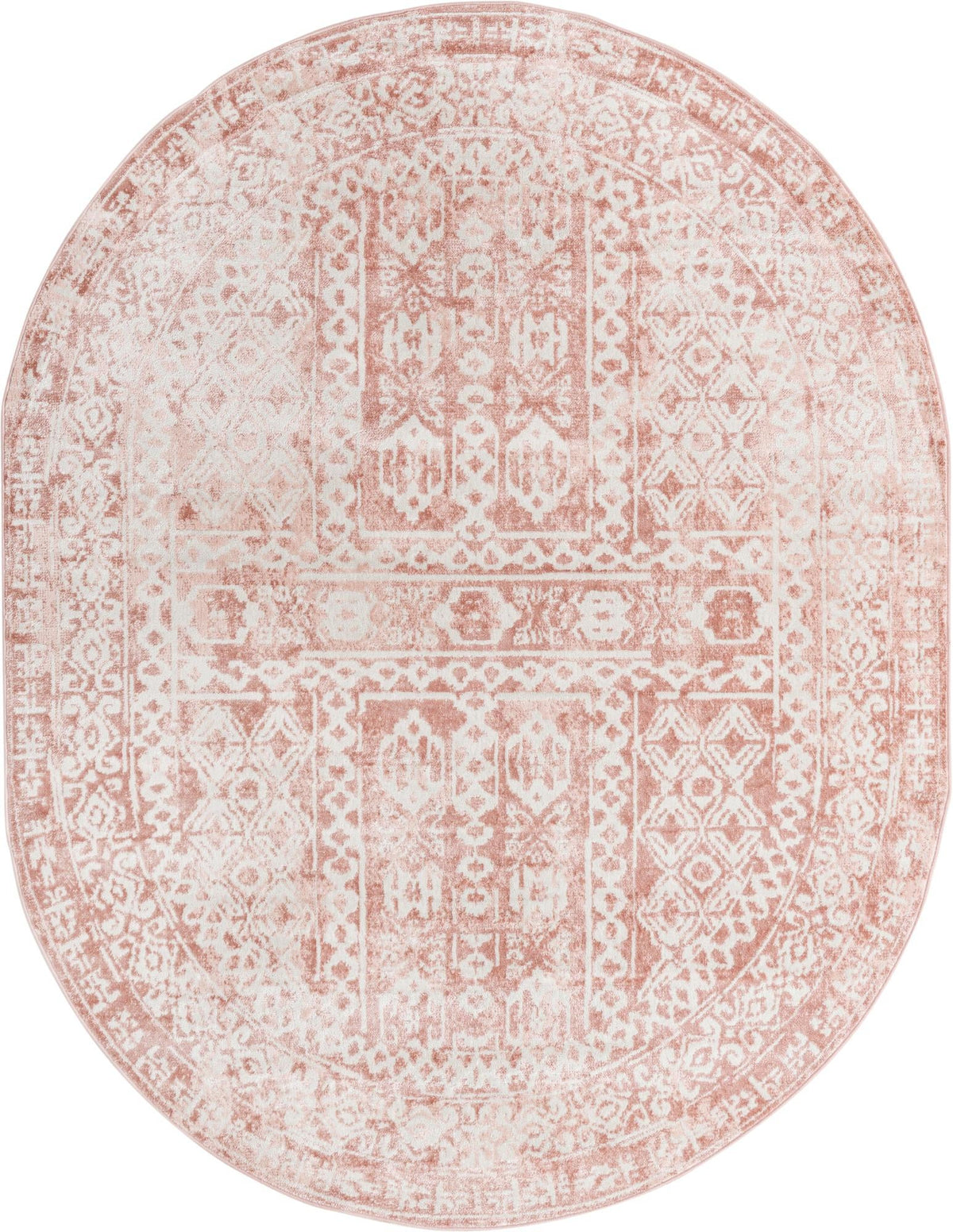 Cambridge Classics Collection Area Rug - Kendall (Pink) Oval Pink  lifestyle 9