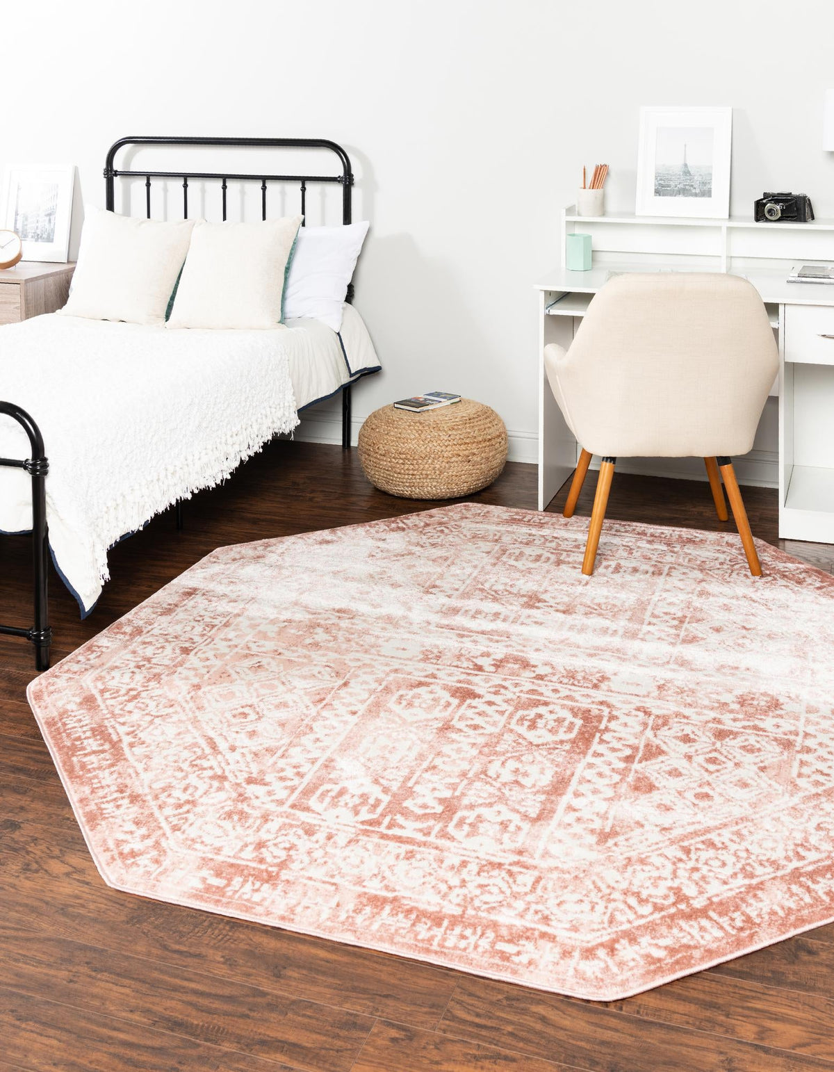 Cambridge Classics Collection Area Rug - Kendall (Pink) Octagon Pink  lifestyle 16