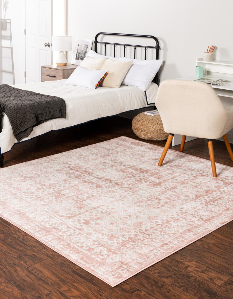 Cambridge Classics Collection Area Rug - Kendall (Pink) Square Pink  lifestyle 20