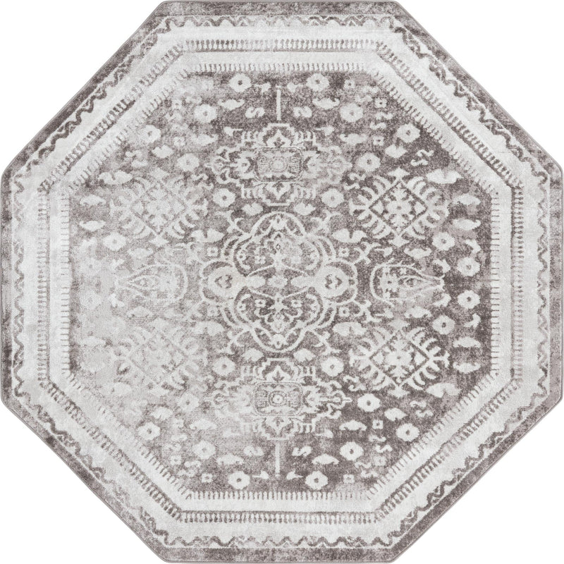Cambridge Classics Collection Area Rug -  Pembroke (Gray) Octagon Gray  lifestyle 11
