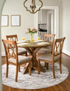 Cambridge Classics Collection Area Rug -  Pembroke (Gray) Round Gray  lifestyle 22