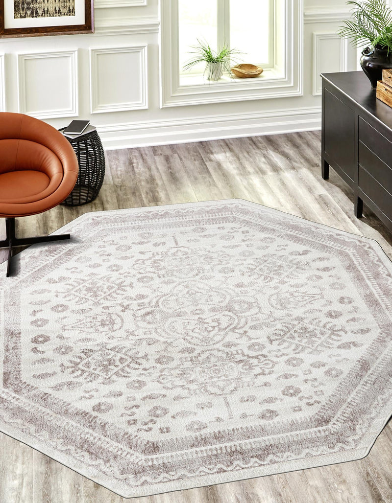 Cambridge Classics Collection Area Rug -  Pembroke (Cream) Octagon Cream  lifestyle 21