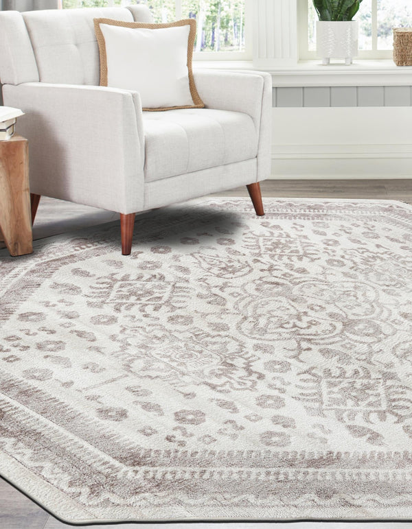 Cambridge Classics Collection Area Rug -  Pembroke (Cream) Octagon Cream  lifestyle 32