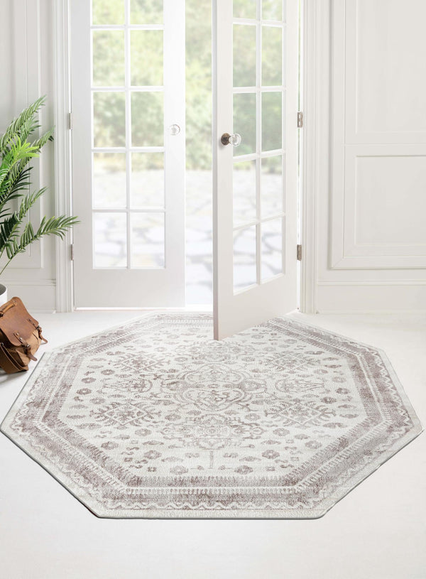 Cambridge Classics Collection Area Rug -  Pembroke (Cream) Octagon Cream  lifestyle 36