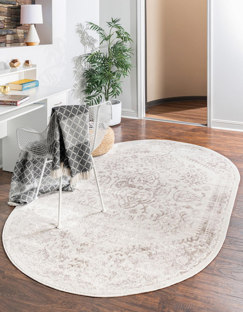 Cambridge Classics Collection Area Rug -  Pembroke (Cream) Oval Cream  lifestyle 19
