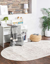 Cambridge Classics Collection Area Rug -  Pembroke (Cream) Oval Cream  lifestyle 24