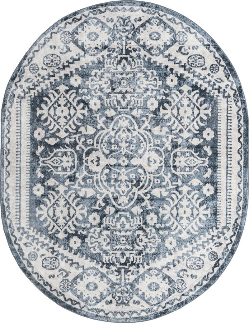 Cambridge Classics Collection Area Rug -  Pembroke (Blue) Oval Blue  lifestyle 8