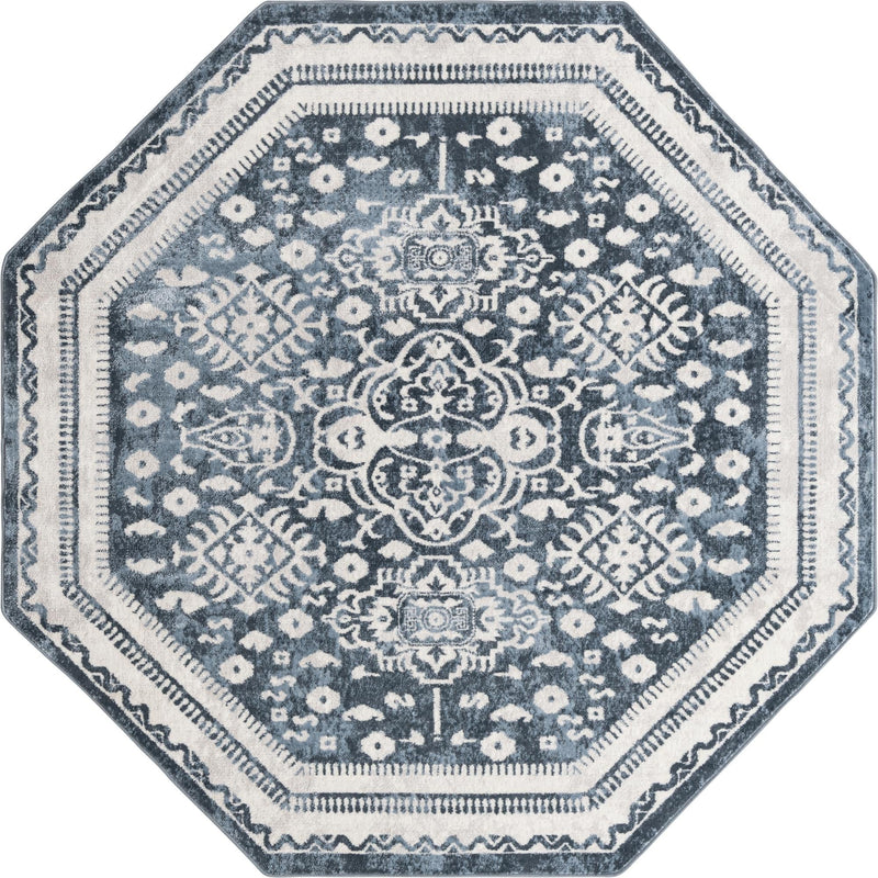Cambridge Classics Collection Area Rug -  Pembroke (Blue) Octagon Blue  lifestyle 10