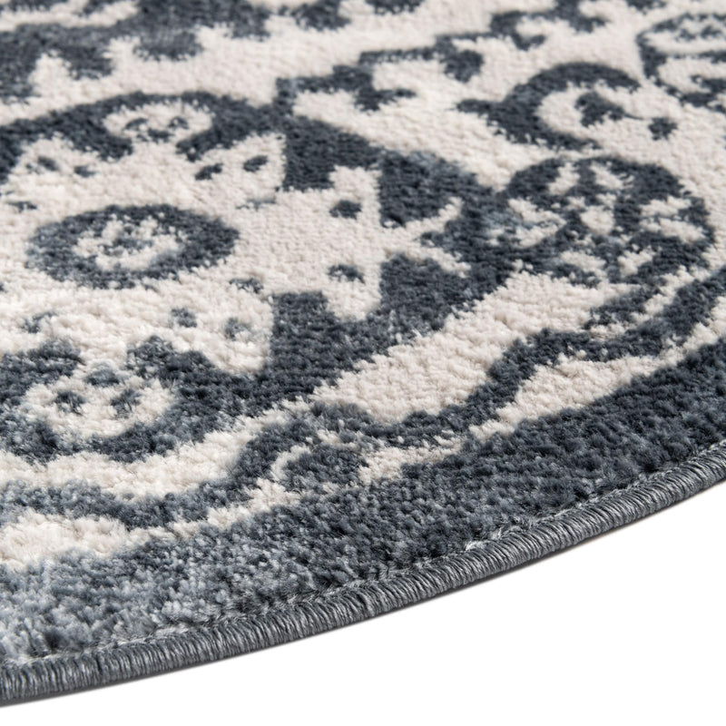 Cambridge Classics Collection Area Rug -  Pembroke (Blue) Round Blue  lifestyle 24