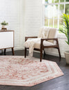 Cambridge Classics Collection Area Rug -  Pembroke (Pink) Octagon Pink  lifestyle 30
