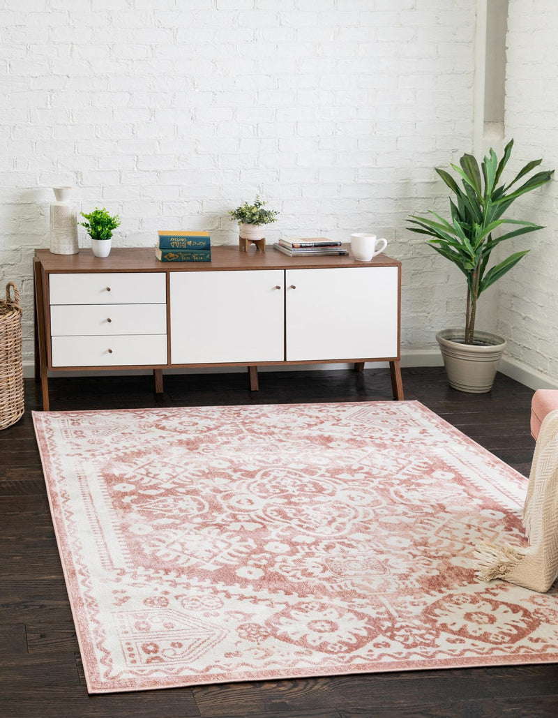 Cambridge Classics Collection Area Rug -  Pembroke (Pink) Square Pink  lifestyle 19