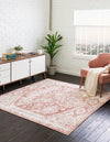 Cambridge Classics Collection Area Rug -  Pembroke (Pink) Square Pink  lifestyle 29