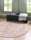 Cambridge Classics Collection Area Rug -  Pembroke (Pink) Round Pink  lifestyle 21