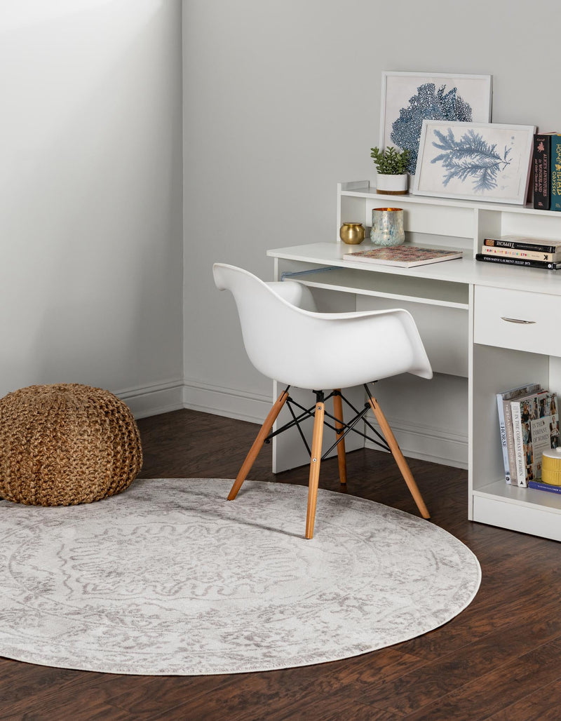 Cambridge Classics Collection Area Rug -  Fitzwilliam (Ivory) Round Ivory  lifestyle 29