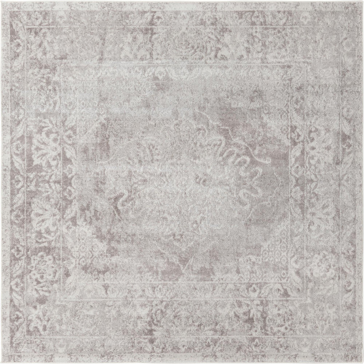 Cambridge Classics Collection Area Rug -  Fitzwilliam (Gray) Square Gray  lifestyle 12