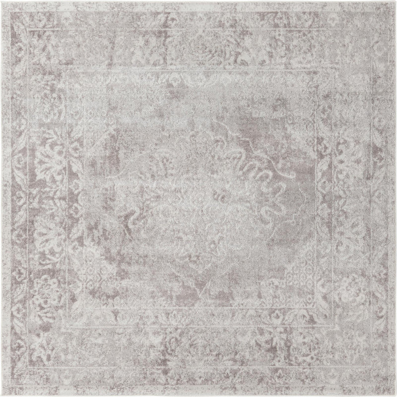 Cambridge Classics Collection Area Rug -  Fitzwilliam (Gray) Square Gray  lifestyle 12