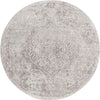 Cambridge Classics Collection Area Rug -  Magdalene (Gray) Round Gray  lifestyle 40