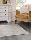 Cambridge Classics Collection Area Rug -  Fitzwilliam (Gray) Square Gray  lifestyle 22
