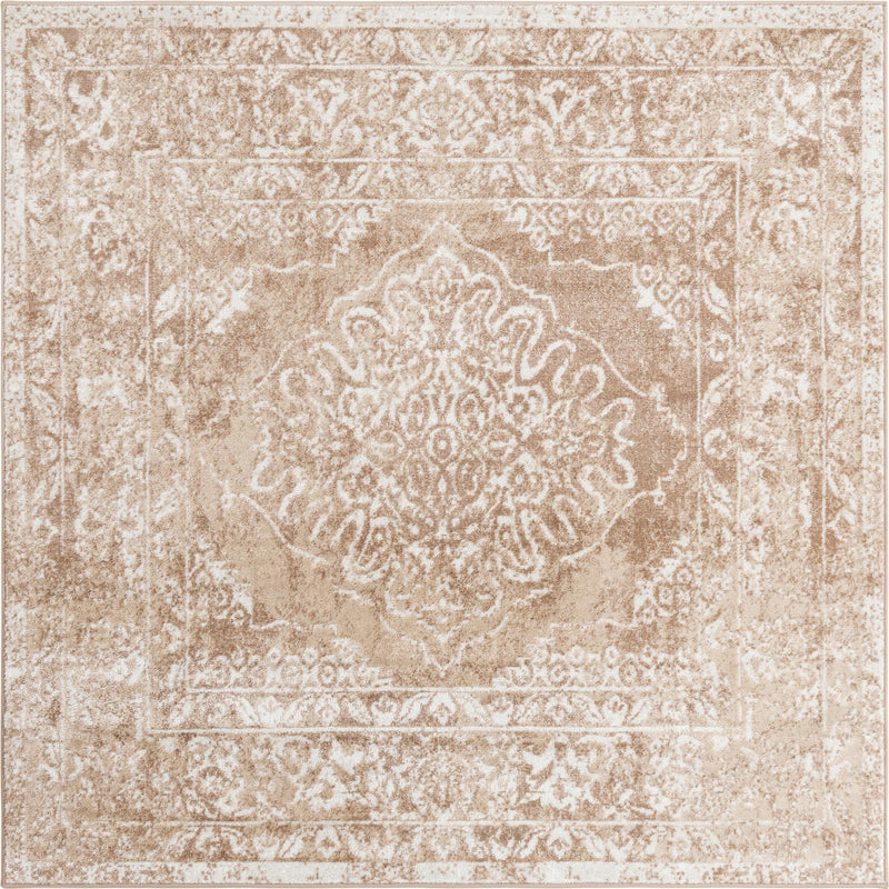 Cambridge Classics Collection Area Rug -  Magdalene (Beige) Square Beige  lifestyle 19