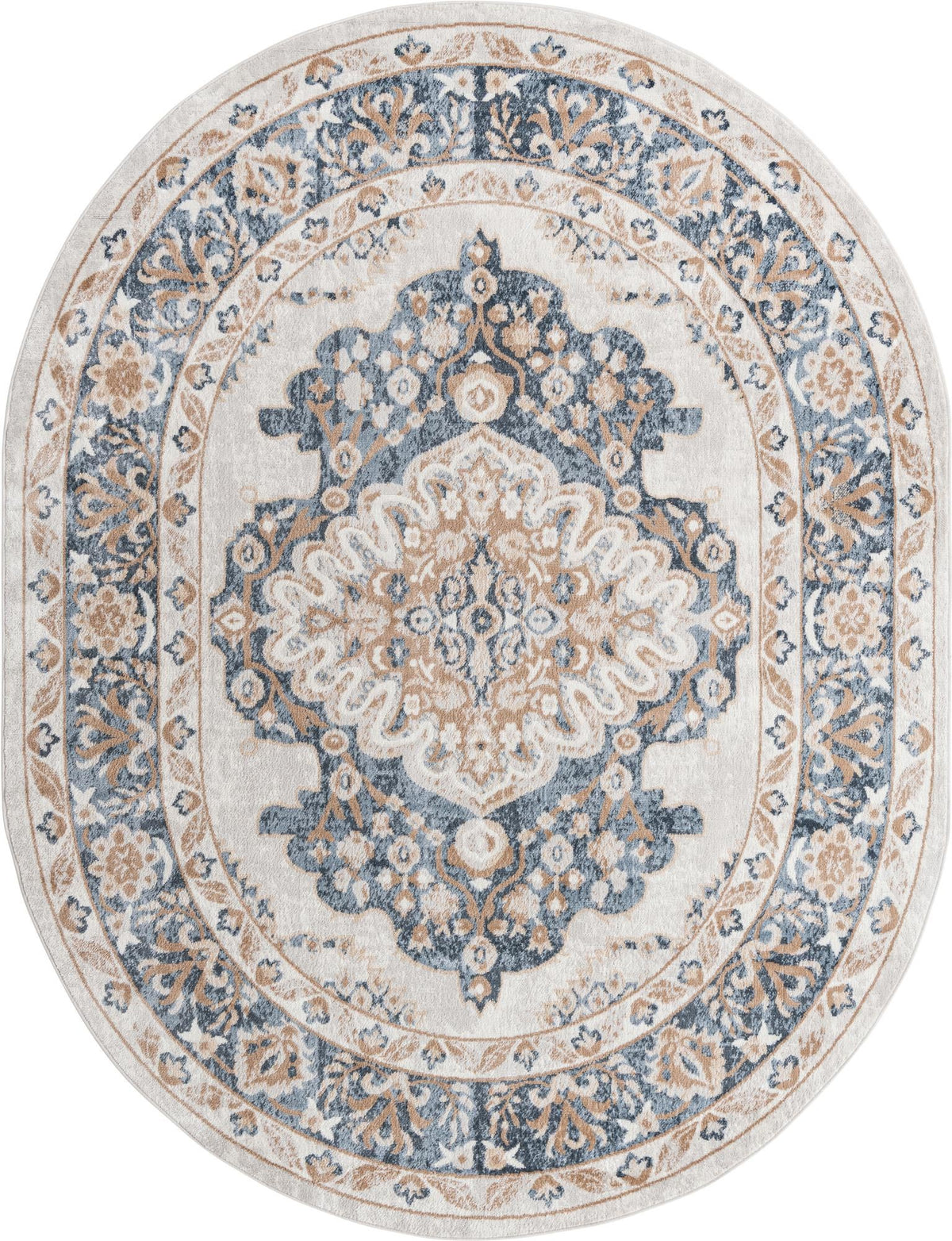Cambridge Classics Collection Area Rug -  Fitzwilliam (Cream) Oval Cream  lifestyle 14