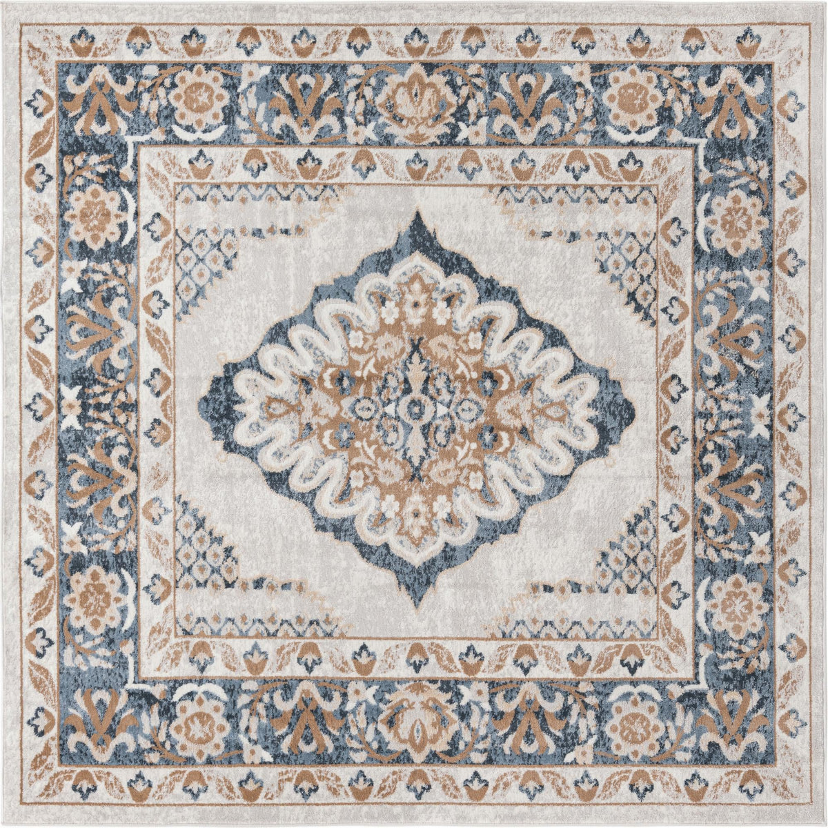 Cambridge Classics Collection Area Rug -  Fitzwilliam (Cream) Square Cream  lifestyle 15