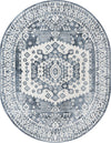 Cambridge Classics Collection Area Rug -  Magdalene (Blue) Oval Blue  lifestyle 8