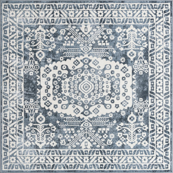 Cambridge Classics Collection Area Rug -  Magdalene (Blue) Square Blue  lifestyle 9