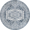 Cambridge Classics Collection Area Rug -  Magdalene (Blue) Round Blue  lifestyle 11