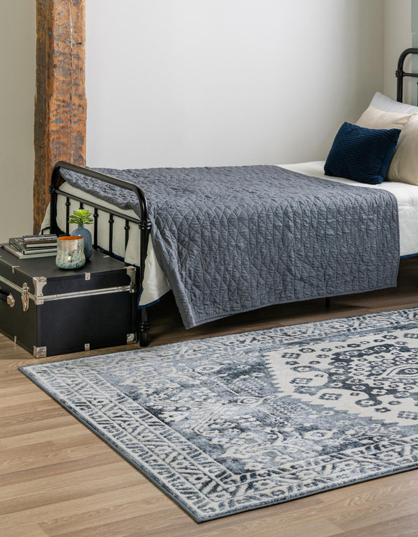 Cambridge Classics Collection Area Rug -  Magdalene (Blue) Rectangle Blue  lifestyle 3