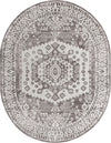 Cambridge Classics Collection Area Rug -  Magdalene (Gray) Oval Gray  lifestyle 7