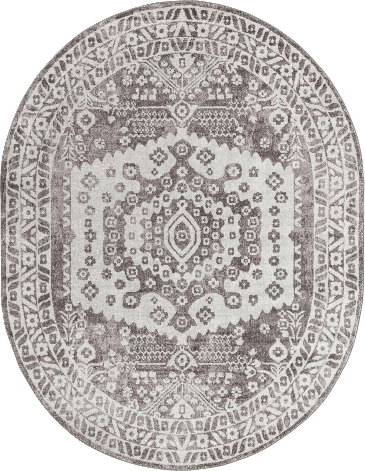 Cambridge Classics Collection Area Rug -  Magdalene (Gray) Oval Gray  lifestyle 7