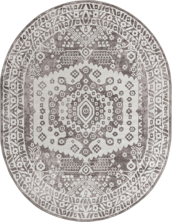 Cambridge Classics Collection Area Rug -  Magdalene (Gray) Oval Gray  lifestyle 7