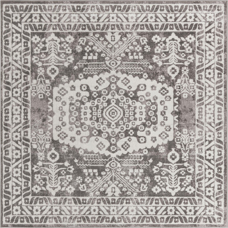 Cambridge Classics Collection Area Rug -  Magdalene (Gray) Square Gray  lifestyle 8