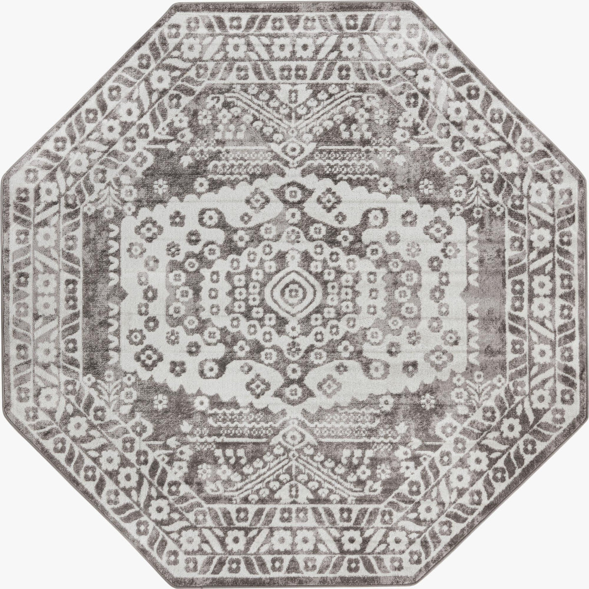 Cambridge Classics Collection Area Rug -  Magdalene (Gray) Octagon Gray  lifestyle 9