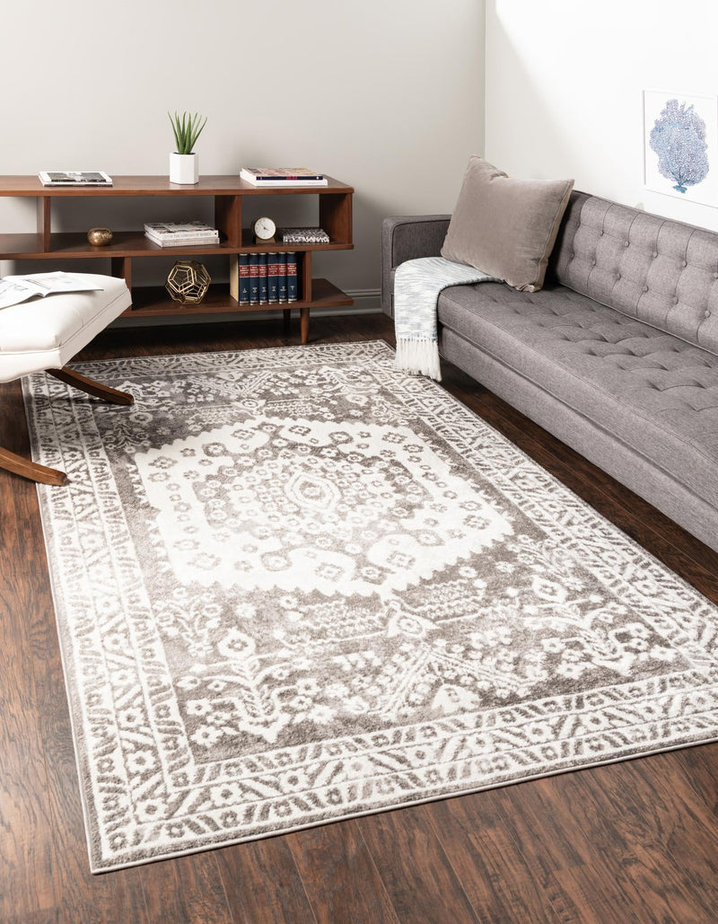 Cambridge Classics Collection Area Rug -  Magdalene (Gray) Rectangle Gray  lifestyle 2