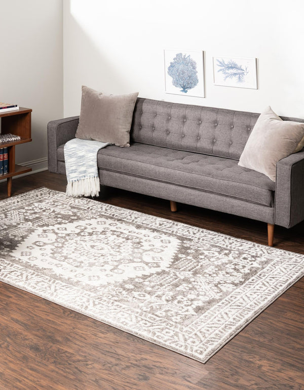 Cambridge Classics Collection Area Rug -  Magdalene (Gray) Rectangle Gray  lifestyle 3