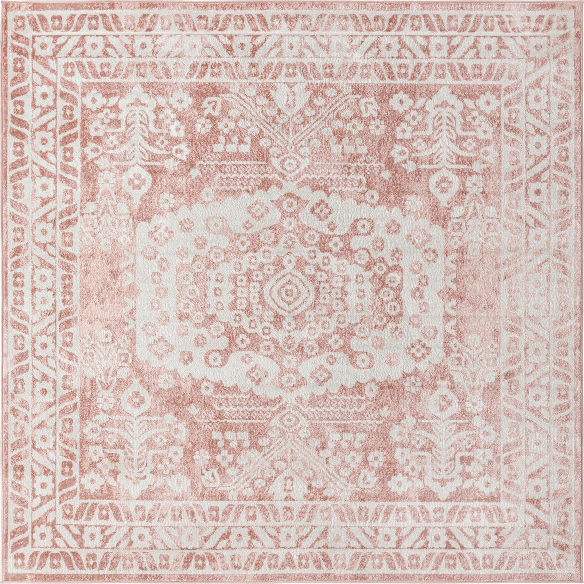 Cambridge Classics Collection Area Rug -  Magdalene (Pink) Square Pink  lifestyle 10