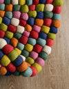 Woolen Sphere Collection Area Rug - Orbsburg (Multi) Round Multi  lifestyle 37