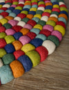 Woolen Sphere Collection Area Rug - Orbsburg (Multi) Round Multi  lifestyle 38