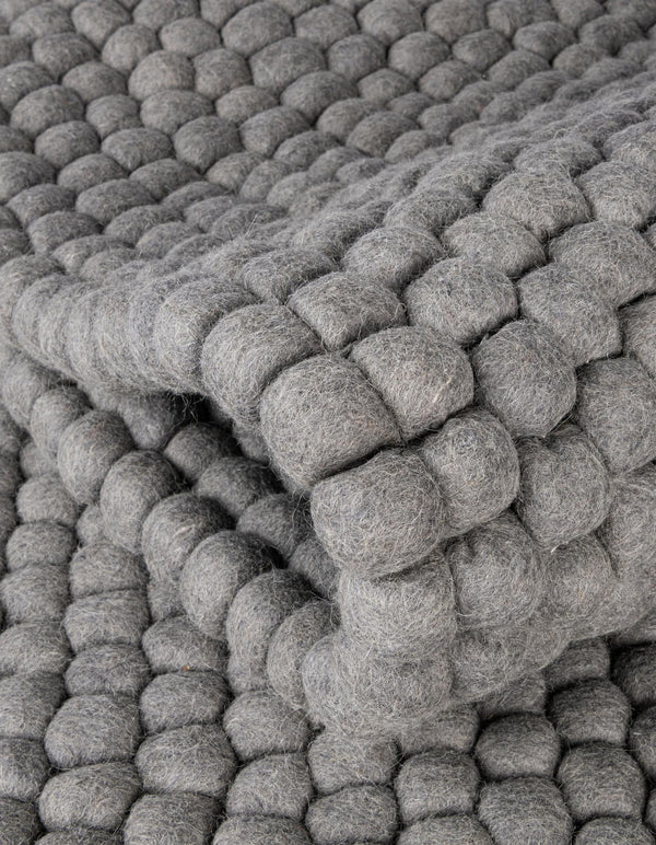 Wool Sphere Alley Collection Area Rug - Sphereville (Gray) Rectangle Gray  lifestyle 5