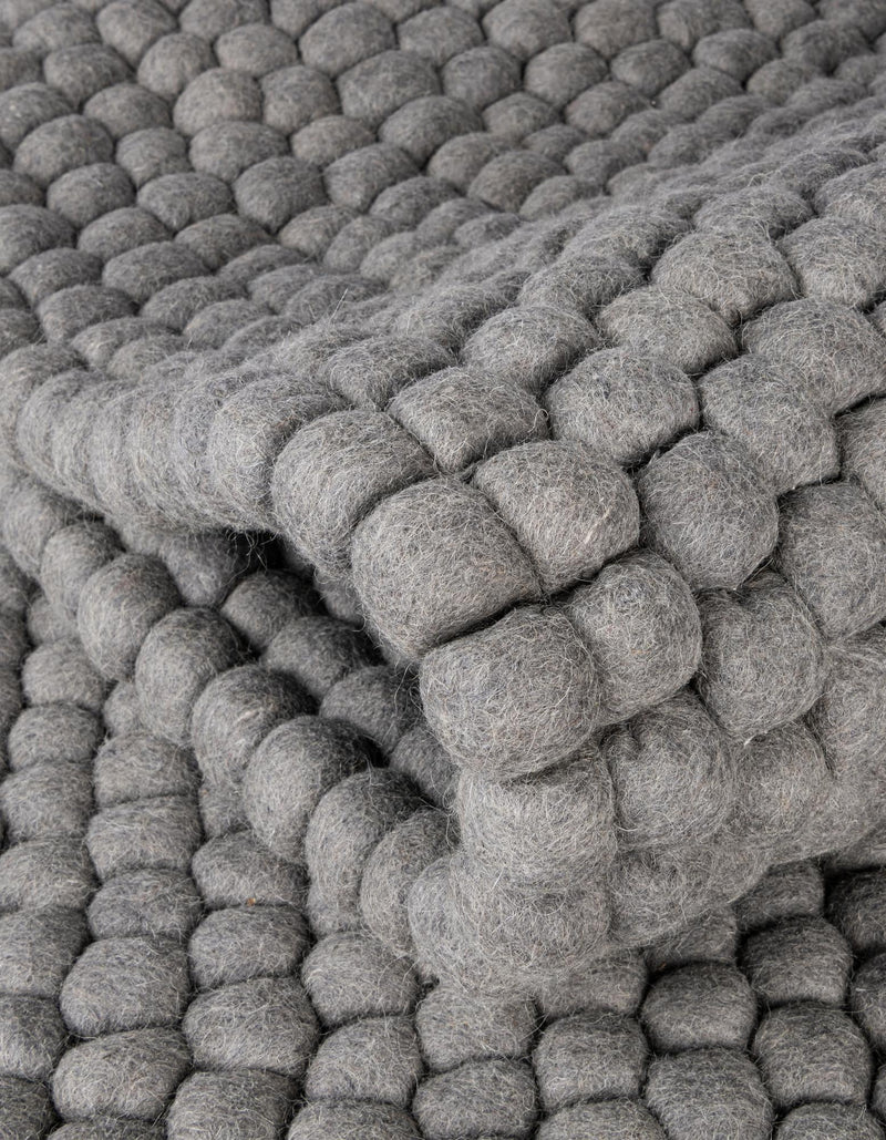 Wool Sphere Alley Collection Area Rug - Sphereville (Gray) Rectangle Gray  lifestyle 5