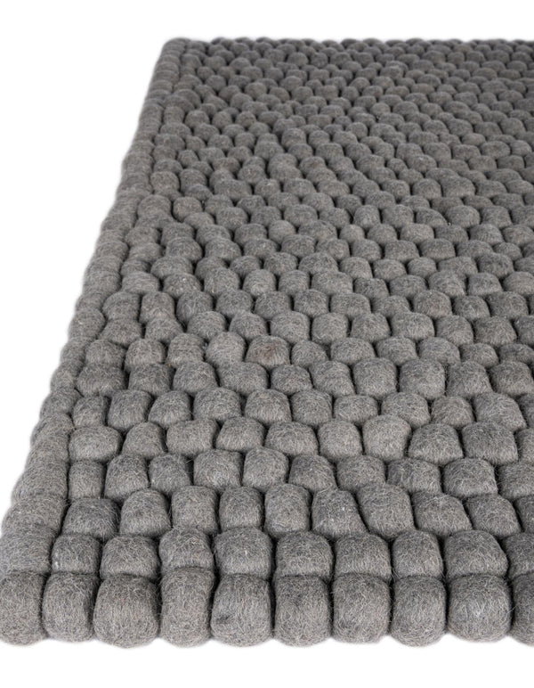 Wool Sphere Alley Collection Area Rug - Sphereville (Gray) Rectangle Gray  lifestyle 6