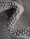 Wool Sphere Alley Collection Area Rug - Sphereville (Gray) Rectangle Gray  lifestyle 7