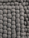 Wool Sphere Alley Collection Area Rug - Sphereville (Gray) Rectangle Gray  lifestyle 8